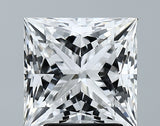 Lab-Grown 3.20 Carat Princess Cut Diamond color E Clarity VS2 With GIA Certificate, precious stones, engagement diamonds