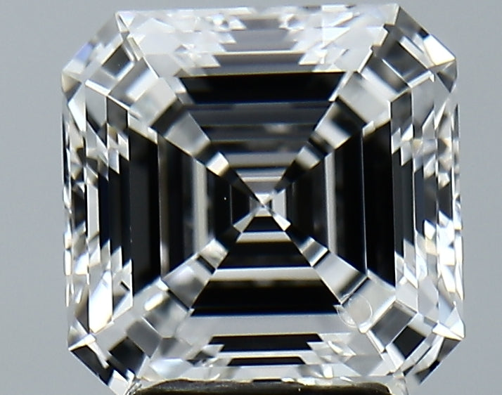 Lab-Grown 3.11 Carat Asscher Cut Diamond color E Clarity VVS2, precious stones, engagement diamonds
