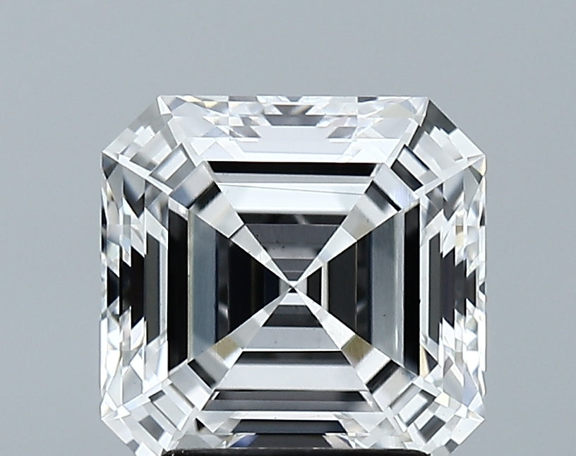 Lab-Grown 2.82 Carat Asscher Cut Diamond color E Clarity VS1 With GIA Certificate, precious stones, engagement diamonds