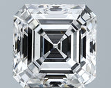 Lab-Grown 3.40 Carat Asscher Cut Diamond color E Clarity SI1 With GIA Certificate, precious stones, engagement diamonds