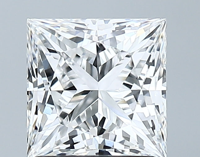 Lab-Grown 1.76 Carat Princess Cut Diamond color D Clarity VVS2 With GIA Certificate, precious stones, engagement diamonds