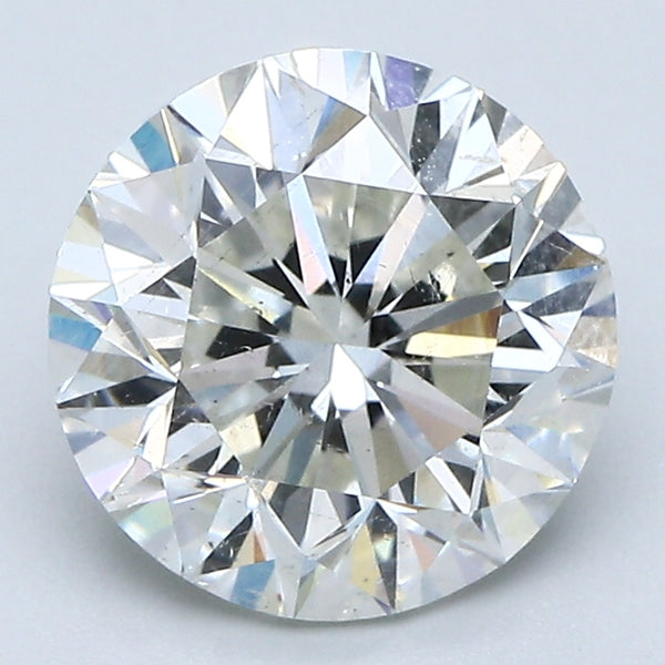 3.02 Carat Round Brilliant Diamond color J Clarity I1, natural diamonds, precious stones, engagement diamonds