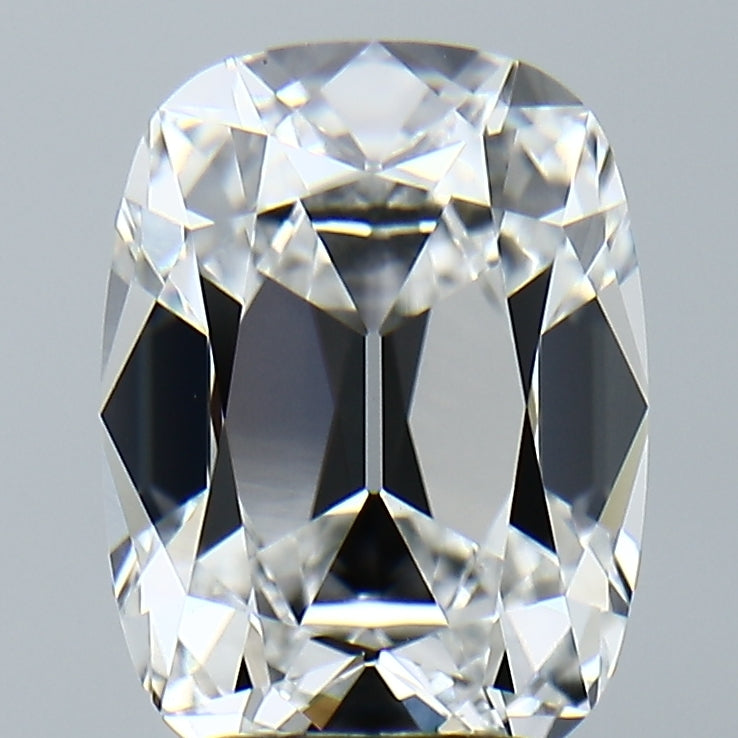 Lab-Grown 3.78 Carat Antique Cushion Cut Diamond color E Clarity VVS2, precious stones, engagement diamonds