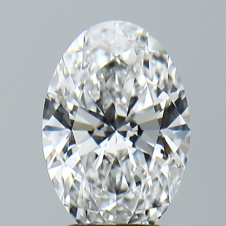 Lab-Grown 2.71 Carat Oval Shape Diamond color E Clarity VVS2, precious stones, engagement diamonds