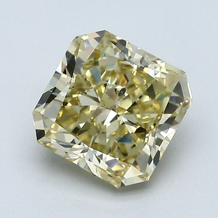 1.44 Carat Radiant Cut Natural Mined Diamond Fancy Yellow Brown Color SI2 Clarity With GIA Certificate, natural diamonds, precious stones, engagement diamonds