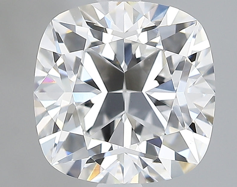 Lab-Grown 2.12 Carat Square Cushion Cut Diamond color E Clarity VVS2, precious stones, engagement diamonds