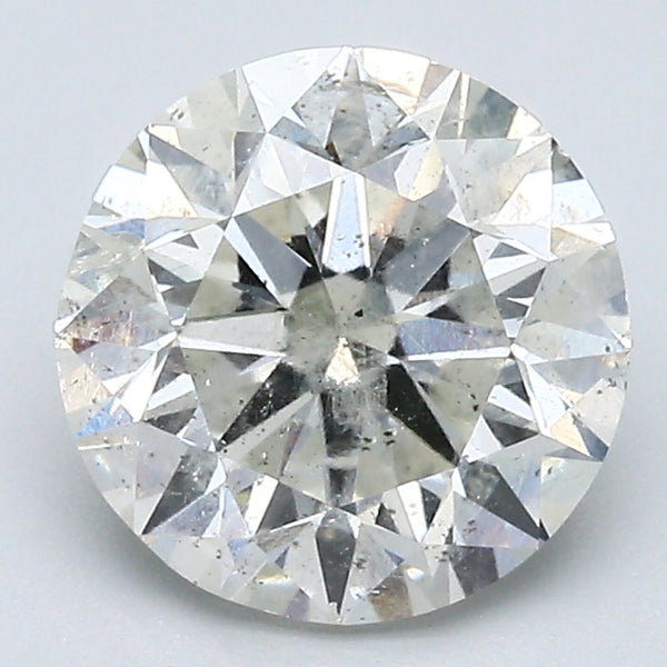 2.50 Carat Round Brilliant Diamond color J Clarity I2, natural diamonds, precious stones, engagement diamonds