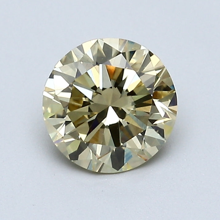 1.05 Carat Round Brilliant Natural Mined Diamond Fancy Yellow Brown Color SI1 Clarity With GIA Certificate, natural diamonds, precious stones, engagement diamonds