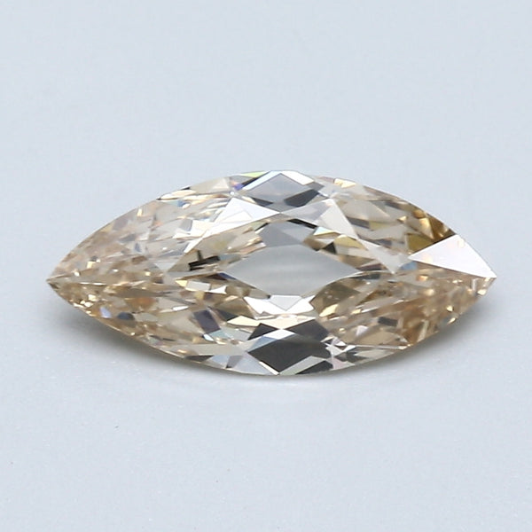 0.78 Carat Marquis Shape Natural Mined Diamond Fancy Light Brownish Yellow Color VS1 Clarity With GIA Certificate, natural diamonds, precious stones, engagement diamonds