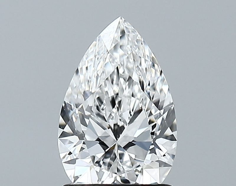 Lab-Grown 1.32 Carat Pear Shape Diamond color E Clarity VVS2 With GIA Certificate, precious stones, engagement diamonds