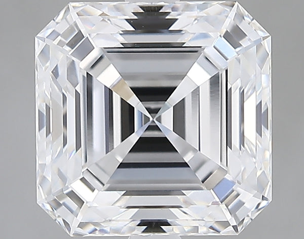 Lab-Grown 3.09 Carat Asscher Cut Diamond color E Clarity VVS2 With GIA Certificate, precious stones, engagement diamonds