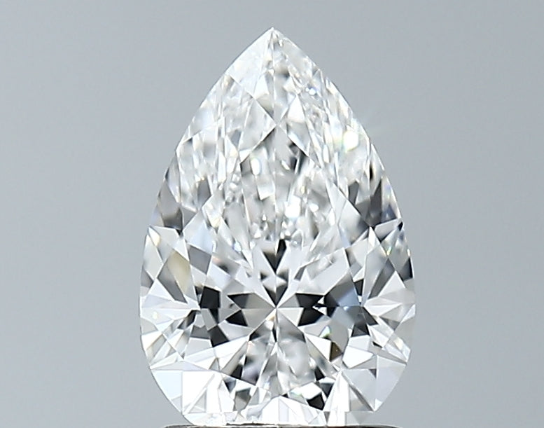 Lab-Grown 1.11 Carat Pear Shape Diamond color E Clarity VVS2 With GIA Certificate, precious stones, engagement diamonds