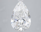 Lab-Grown 3.78 Carat Pear Shape Diamond color F Clarity VS1 With GIA Certificate, precious stones, engagement diamonds