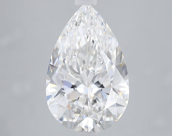 Lab-Grown 3.78 Carat Pear Shape Diamond color F Clarity VS1 With GIA Certificate, precious stones, engagement diamonds