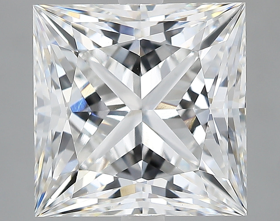 Lab-Grown 5.03 Carat Princess Cut Diamond color E Clarity VVS2, precious stones, engagement diamonds