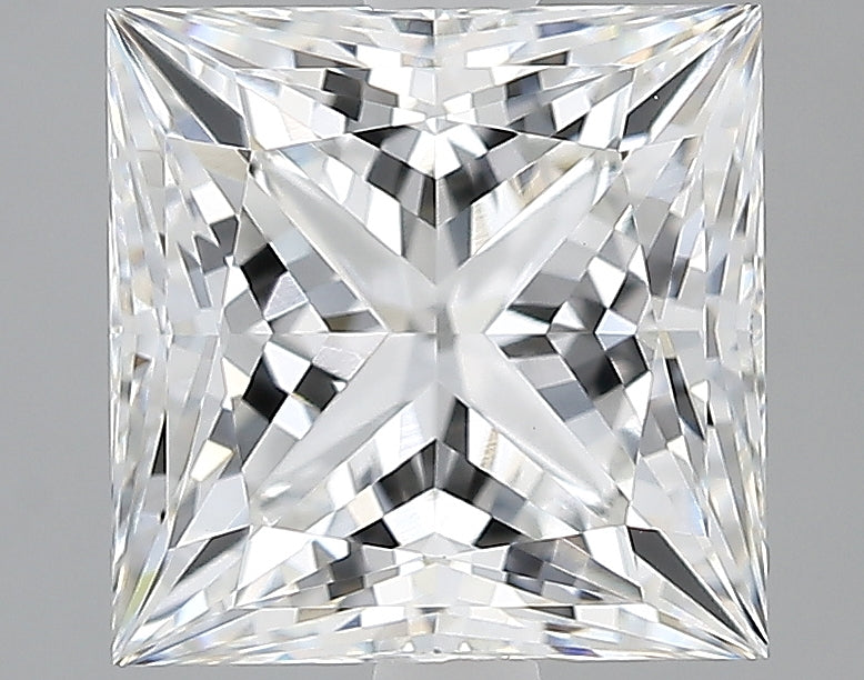 Lab-Grown 2.61 Carat Princess Cut Diamond color E Clarity VVS2, precious stones, engagement diamonds