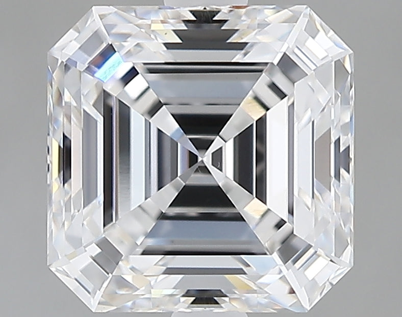 Lab-Grown 2.46 Carat Asscher Cut Diamond color D Clarity VVS2 With GIA Certificate, precious stones, engagement diamonds