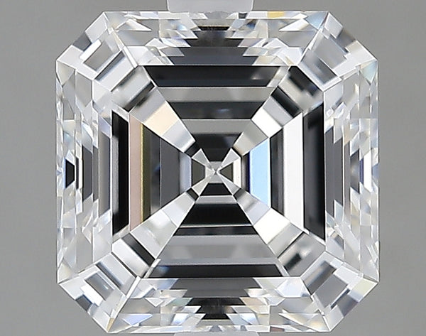 Lab-Grown 2.04 Carat Asscher Cut Diamond color E Clarity VVS2, precious stones, engagement diamonds