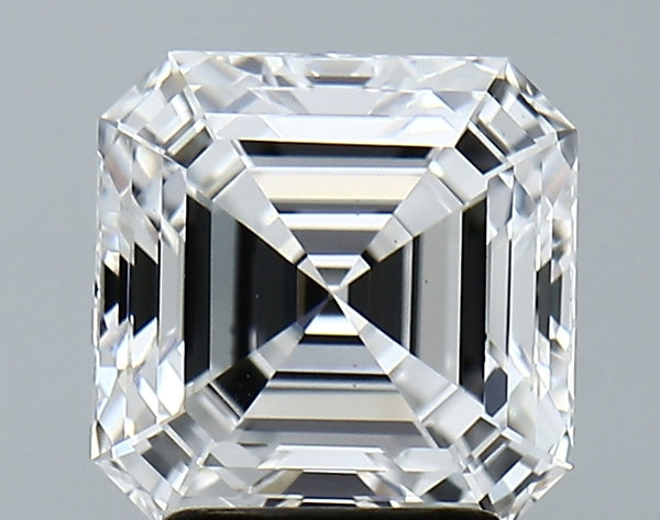 Lab-Grown 3.00 Carat Asscher Cut Diamond color D Clarity VS1, precious stones, engagement diamonds
