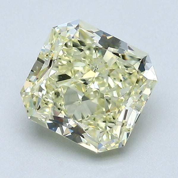 1.55 Carat Radiant Cut Natural Mined Diamond Fancy Light  Yellow Color VVS1 Clarity With GIA Certificate, natural diamonds, precious stones, engagement diamonds