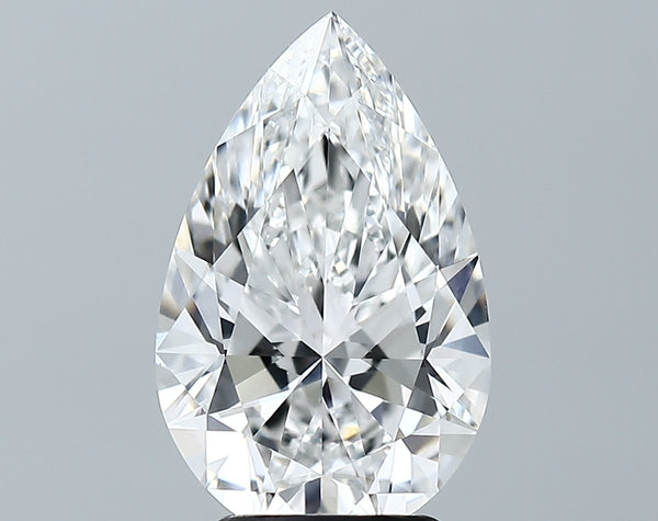 Lab-Grown 3.30 Carat Pear Shape Diamond color E Clarity VS1 With GIA Certificate, precious stones, engagement diamonds