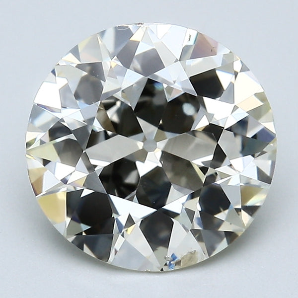 3.81 Carat Old European Cut Diamond color N Clarity SI2, natural diamonds, precious stones, engagement diamonds