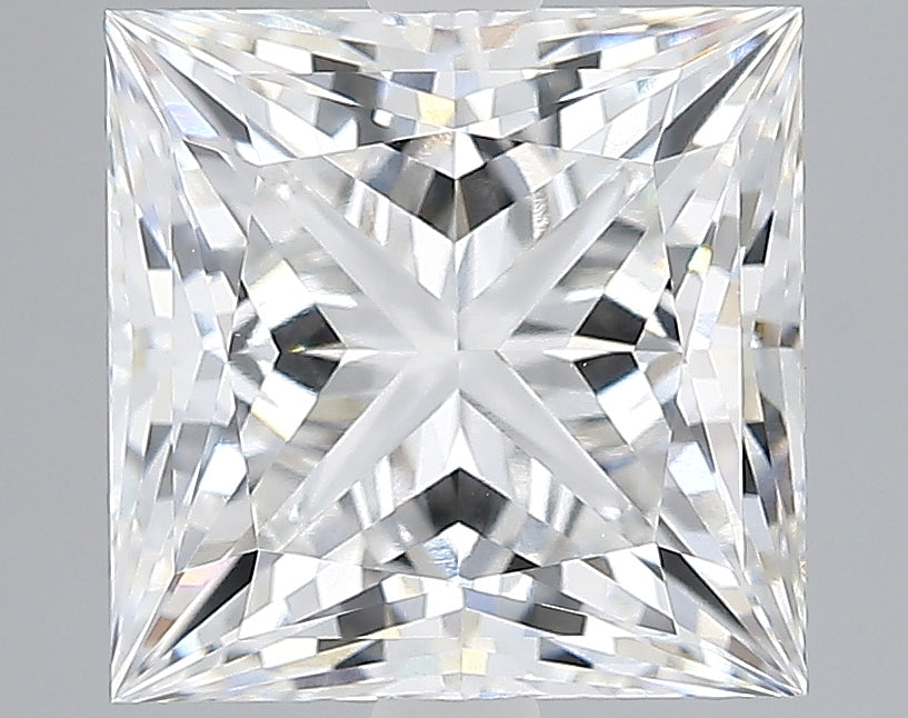 Lab-Grown 3.14 Carat Princess Cut Diamond color D Clarity VVS2, precious stones, engagement diamonds
