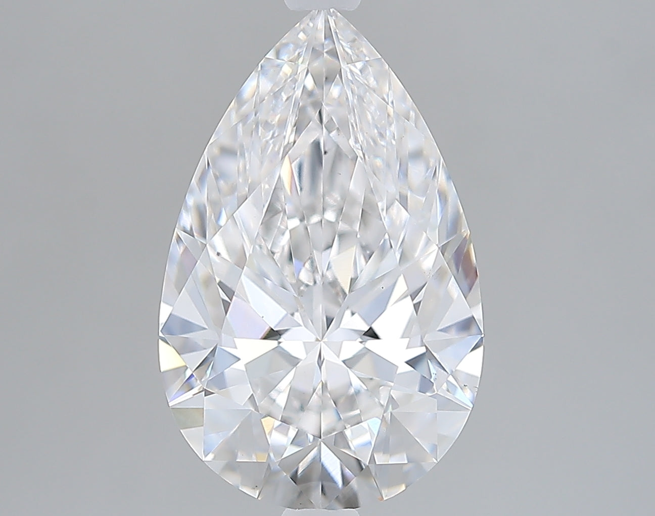 Lab-Grown 3.37 Carat Pear Shape Diamond color E Clarity VS2 With GIA Certificate, precious stones, engagement diamonds