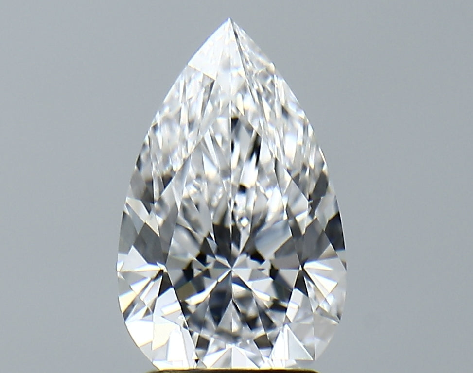 Lab-Grown 2.06 Carat Pear Shape Diamond color D Clarity VS1 With GIA Certificate, precious stones, engagement diamonds