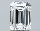 Lab-Grown 1.91 Carat Emerald Cut Diamond color E Clarity VS2 With GIA Certificate, precious stones, engagement diamonds