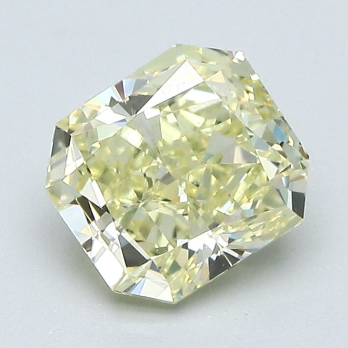 1.50 Carat Radiant Cut Diamond color Fancy Light  Yellow Clarity VS2, natural diamonds, precious stones, engagement diamonds