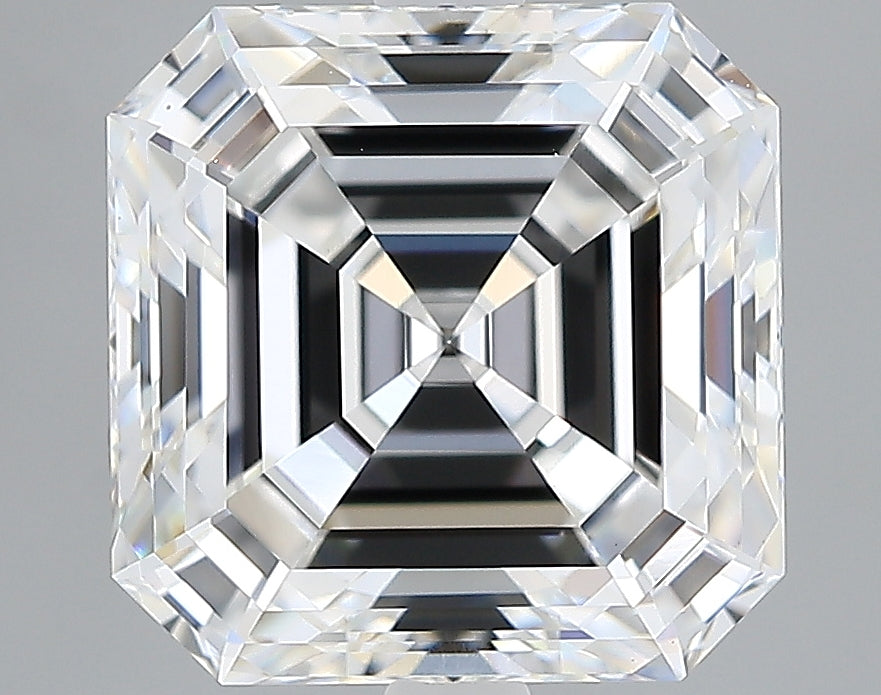 Lab-Grown 3.58 Carat Asscher Cut Diamond color E Clarity VVS2, precious stones, engagement diamonds
