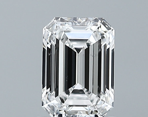 Lab-Grown 0.96 Carat Emerald Cut Diamond color E Clarity VS2, precious stones, engagement diamonds