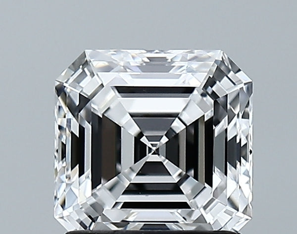 Lab-Grown 1.47 Carat Asscher Cut Diamond color D Clarity VS2 With GIA Certificate, precious stones, engagement diamonds