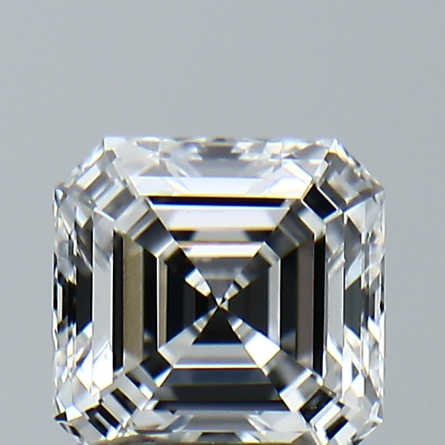 Lab-Grown 2.05 Carat Asscher Cut Diamond color E Clarity VVS2, precious stones, engagement diamonds