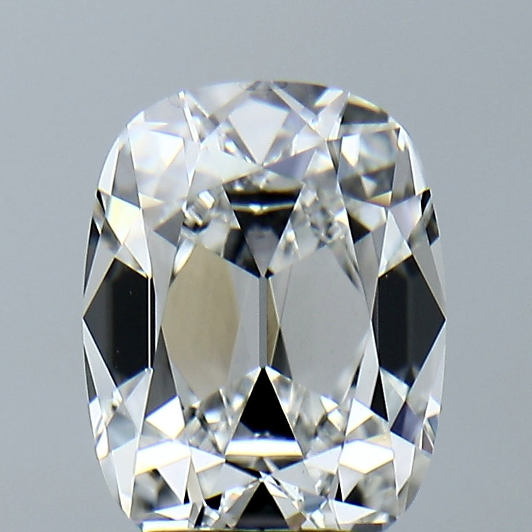 Lab-Grown 3.30 Carat Antique Cushion Cut Diamond color E Clarity VVS2, precious stones, engagement diamonds