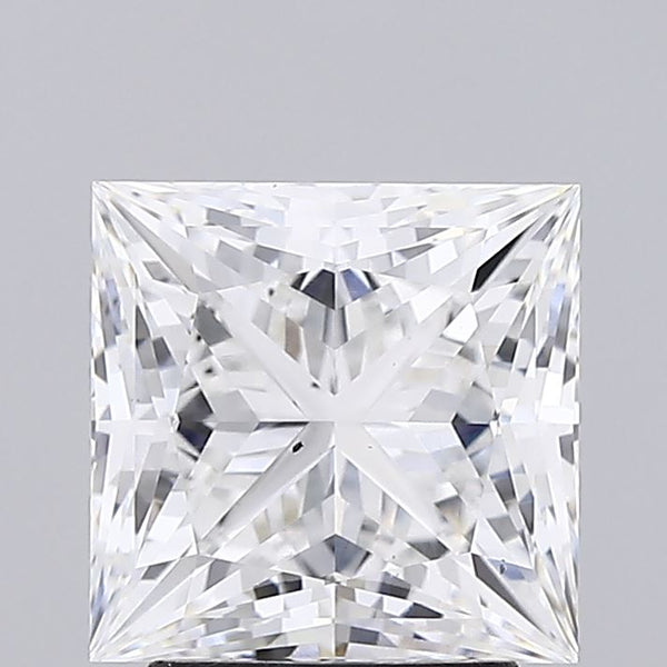 Lab-Grown 2.89 Carat Princess Cut Diamond color E Clarity VS2 With GIA Certificate, precious stones, engagement diamonds