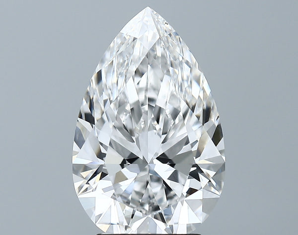 Lab-Grown 3.16 Carat Pear Shape Diamond color D Clarity VS1 With GIA Certificate, precious stones, engagement diamonds