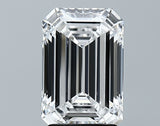 Lab-Grown 2.73 Carat Emerald Cut Diamond color D Clarity VS1 With GIA Certificate, precious stones, engagement diamonds