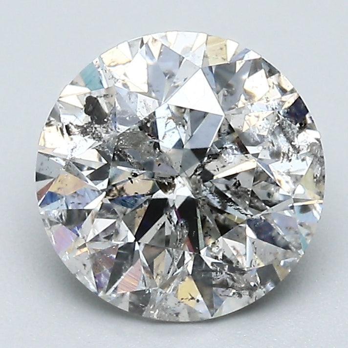 2.15 Carat Round Brilliant Natural Mined Diamond J Color I2 Clarity With GIA Certificate, natural diamonds, precious stones, engagement diamonds