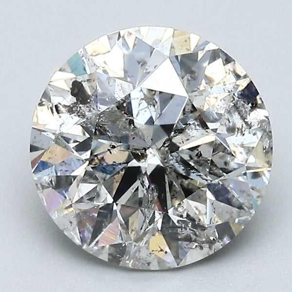 2.15 Carat Round Brilliant Natural Mined Diamond J Color I2 Clarity With GIA Certificate, natural diamonds, precious stones, engagement diamonds