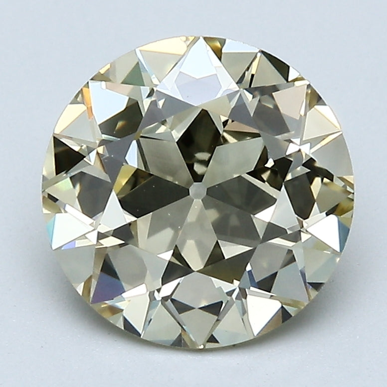 2.37 Ct Old European Cut Diamond 0 Handcrafted FANCY LIGHT BROWNISH YELLOW-VVS1 Natural GIA, natural diamonds, precious stones, engagement diamonds