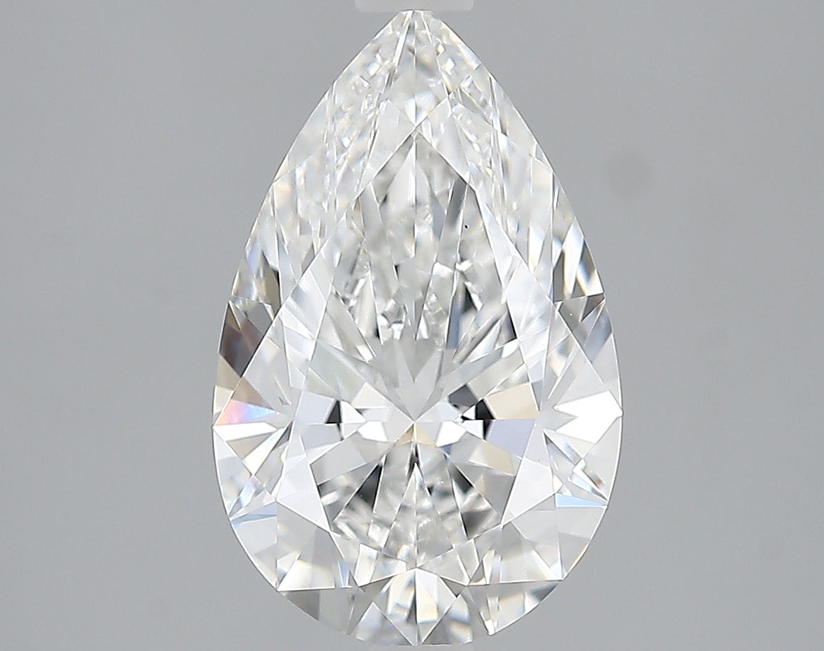 Lab-Grown 2.21 Carat Pear Shape Diamond color E Clarity VVS1, precious stones, engagement diamonds