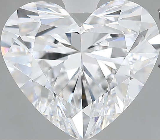 Lab-Grown 3.03 Carat Heart Shape Diamond color E Clarity VS1 With GIA Certificate, precious stones, engagement diamonds
