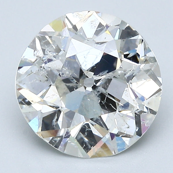 3.27 Carat Old European Cut Vintage Natural Mined Diamond J Color I1 Clarity With GIA Certificate, natural diamonds, precious stones, engagement diamonds