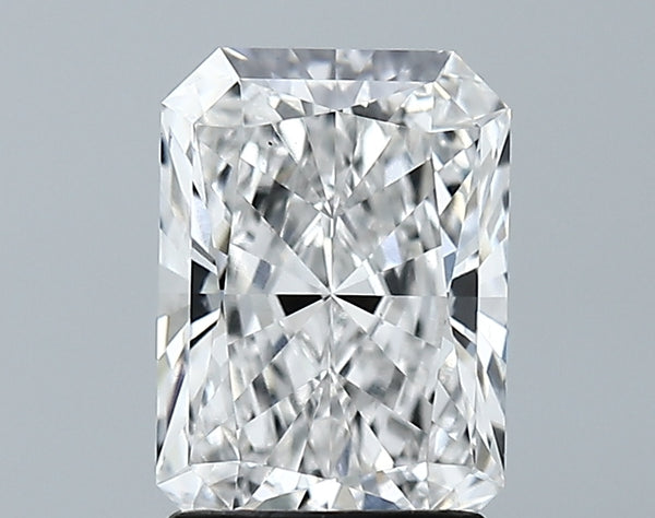 Lab-Grown 2.04 Carat Radiant Cut Diamond color E Clarity VS1, precious stones, engagement diamonds