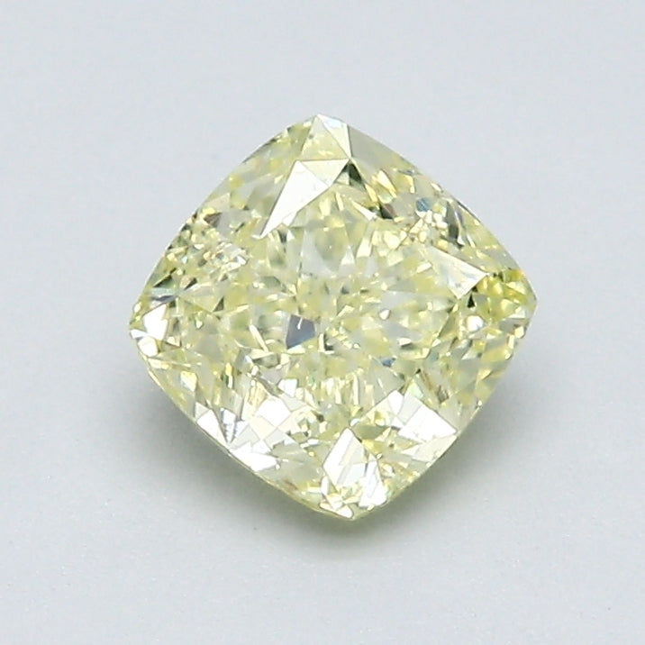 1.01 Carat Cushion Brilliant Natural Mined Diamond Fancy Light  Yellow Color VS2 Clarity With GIA Certificate, natural diamonds, precious stones, engagement diamonds