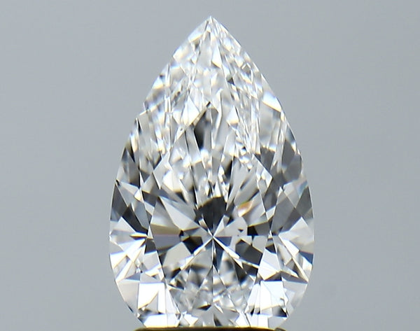 Lab-Grown 2.41 Carat Pear Shape Diamond color E Clarity VS1 With GIA Certificate, precious stones, engagement diamonds