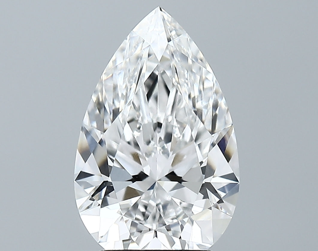 Lab-Grown 3.21 Carat Pear Shape Diamond color E Clarity VS1 With GIA Certificate, precious stones, engagement diamonds