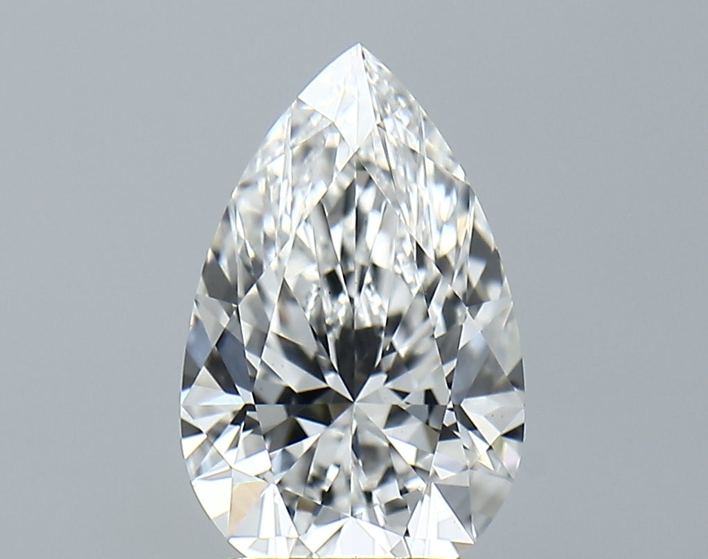 Lab-Grown 2.35 Carat Pear Shape Diamond color E Clarity VS1, precious stones, engagement diamonds